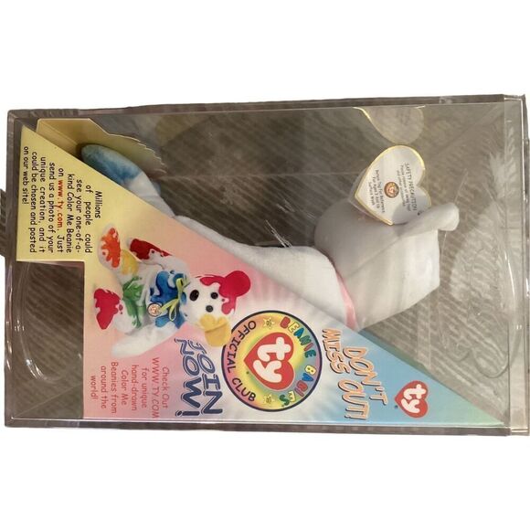 2002 Color Me Bear Ty Beanie Baby Plush Collectible - Picture 9 of 11